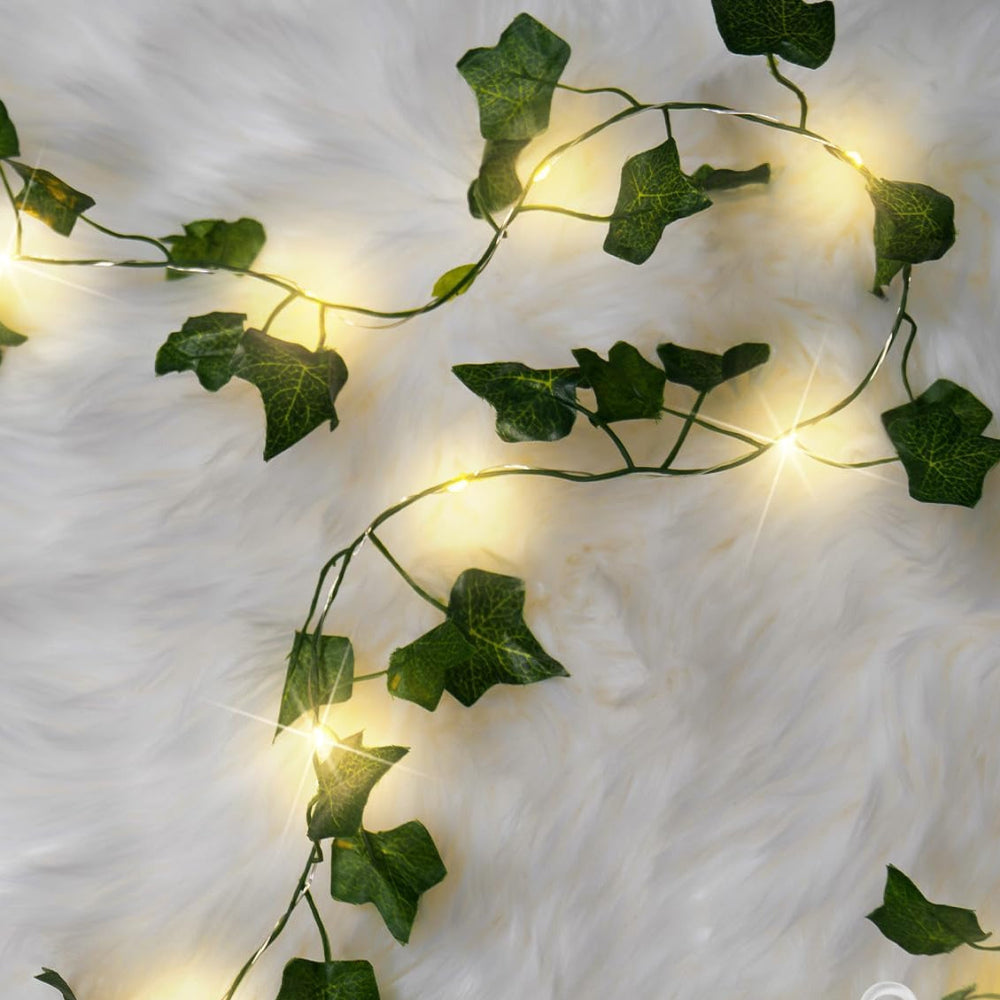 Christmas Decorations Indoor LED Vine Garland Ivy String Lights Decor