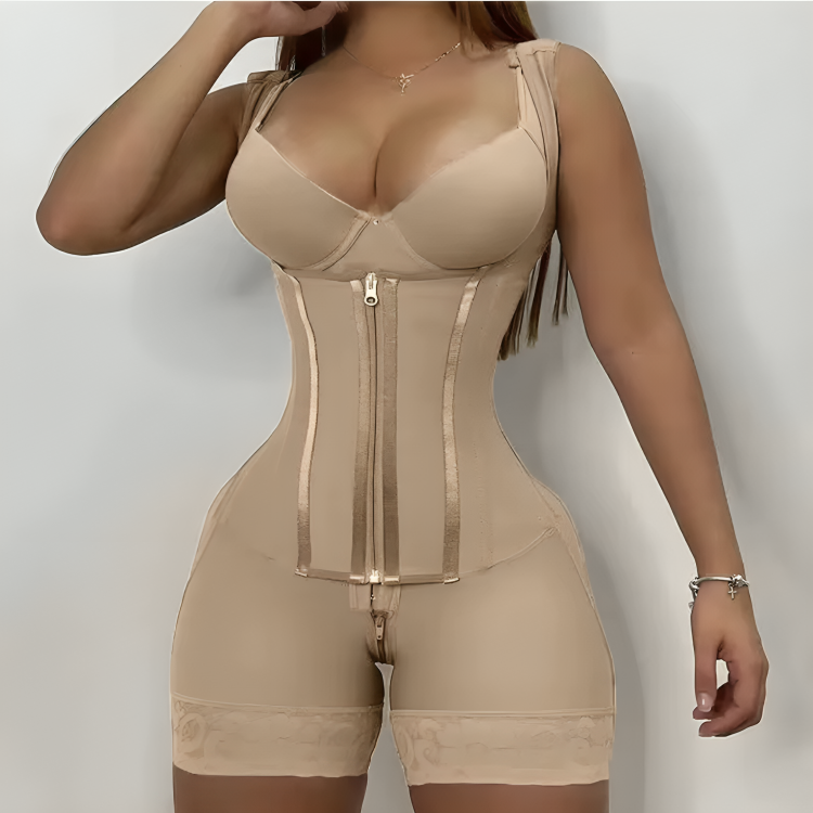 Iconic | Stylish Zippered Corset Romper