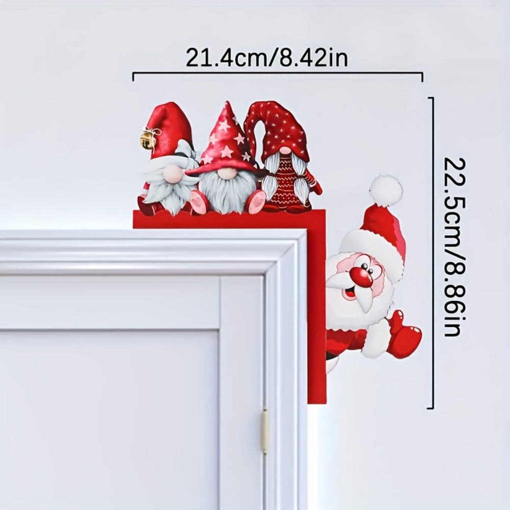 Wall Decor Christmas Santa’s Reindeer Door Frame Holiday Accent
