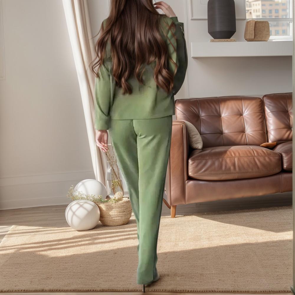 Stefany™ Women's Loungewear Set - Ultra-Soft Comfort & Elegant Shine