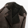 Vintage Oversized Leather Jacket - Luxurious Shearling & Timeless Style