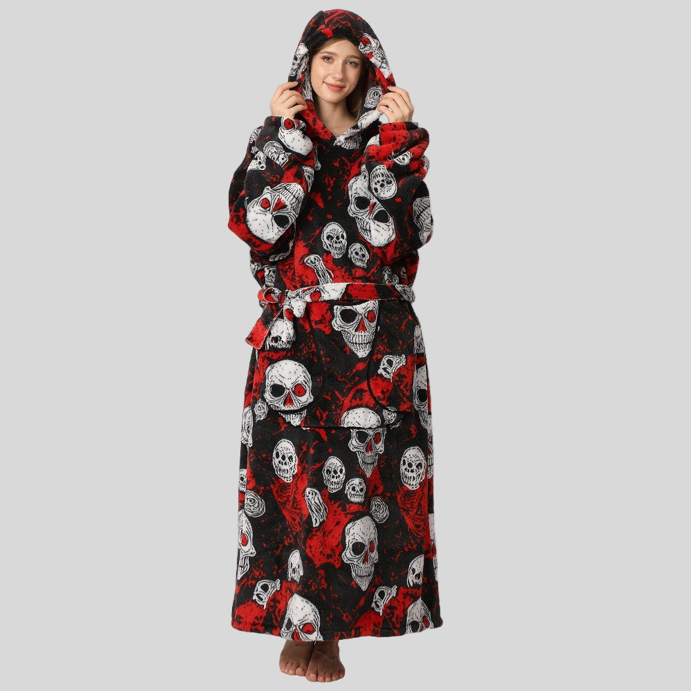 Women’s Oversized Warm Blanket Hoodie - Cozy Christmas Wearable