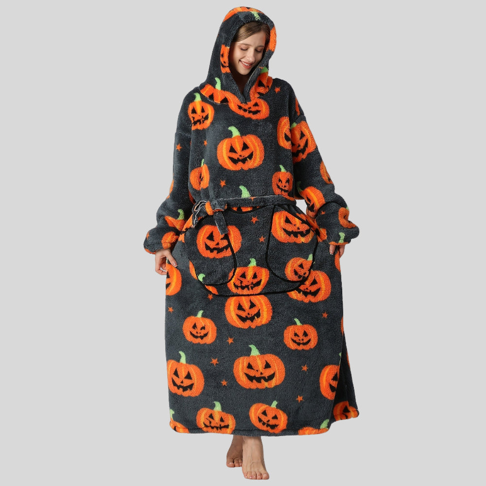 Women’s Oversized Warm Blanket Hoodie - Cozy Christmas Wearable