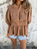 Silvia | Fold blouse with button closure