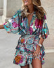 Floral boho dress with wrinkles-elegant and airy summer look