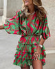 Floral boho dress with wrinkles-elegant and airy summer look