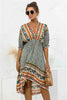 Bohemian V-neck Ladies Dress