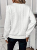 Chic cable -knitting sweater with zipper | Casual long sleeve pullover