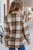 Ladies Casual Urgent Shacket | Flanelles Shirt jacket with buttons for autumn