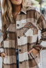 Ladies Casual Urgent Shacket | Flanelles Shirt jacket with buttons for autumn