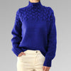 Ladies High -closed cable knitted sweater | Classic long sleeves pullover