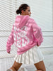Ladies 'Love Yourself' Graphic Hoodie | Casual oversized long sleeves sweater