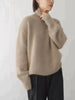 Ladies oversized turtleneck | Casual chic winter knitted sweater
