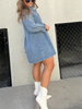 Ladies nail blouse dress | Button closure, long sleeves, casual fit