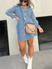 Ladies nail blouse dress | Button closure, long sleeves, casual fit