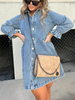 Ladies nail blouse dress | Button closure, long sleeves, casual fit