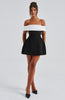 Iconic | Chic Black & White Mini Dress