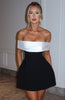 Iconic | Chic Black & White Mini Dress