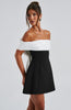 Iconic | Chic Black & White Mini Dress