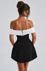 Iconic | Chic Black & White Mini Dress
