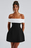 Iconic | Chic Black & White Mini Dress