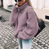 Big knitted turtleneck for women - oversized winter style