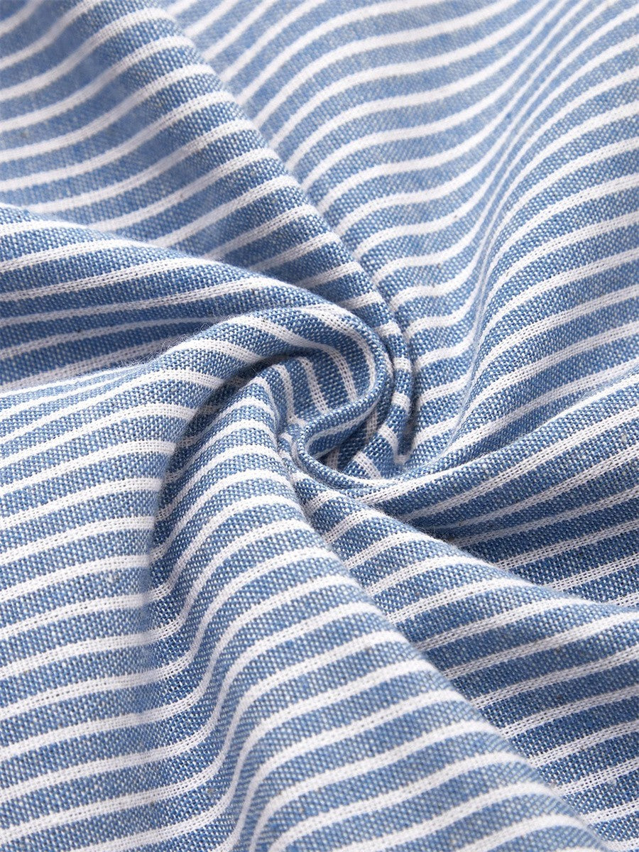 Brienne | Striped Midi Dress