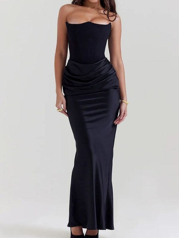 Elegant evening dress with corset - Timeless refinement
