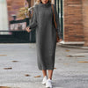 Elegant ladies dress with turtleneck