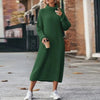 Elegant ladies dress with turtleneck