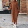 Elegant ladies dress with turtleneck