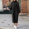 Elegant ladies dress with turtleneck