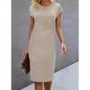 Elegant ladies dress with short sleeves