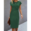 Elegant ladies dress with short sleeves