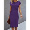 Elegant ladies dress with short sleeves