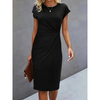 Elegant ladies dress with short sleeves