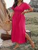 Elegant Dress with Wrap Detail-Feminine Boho style