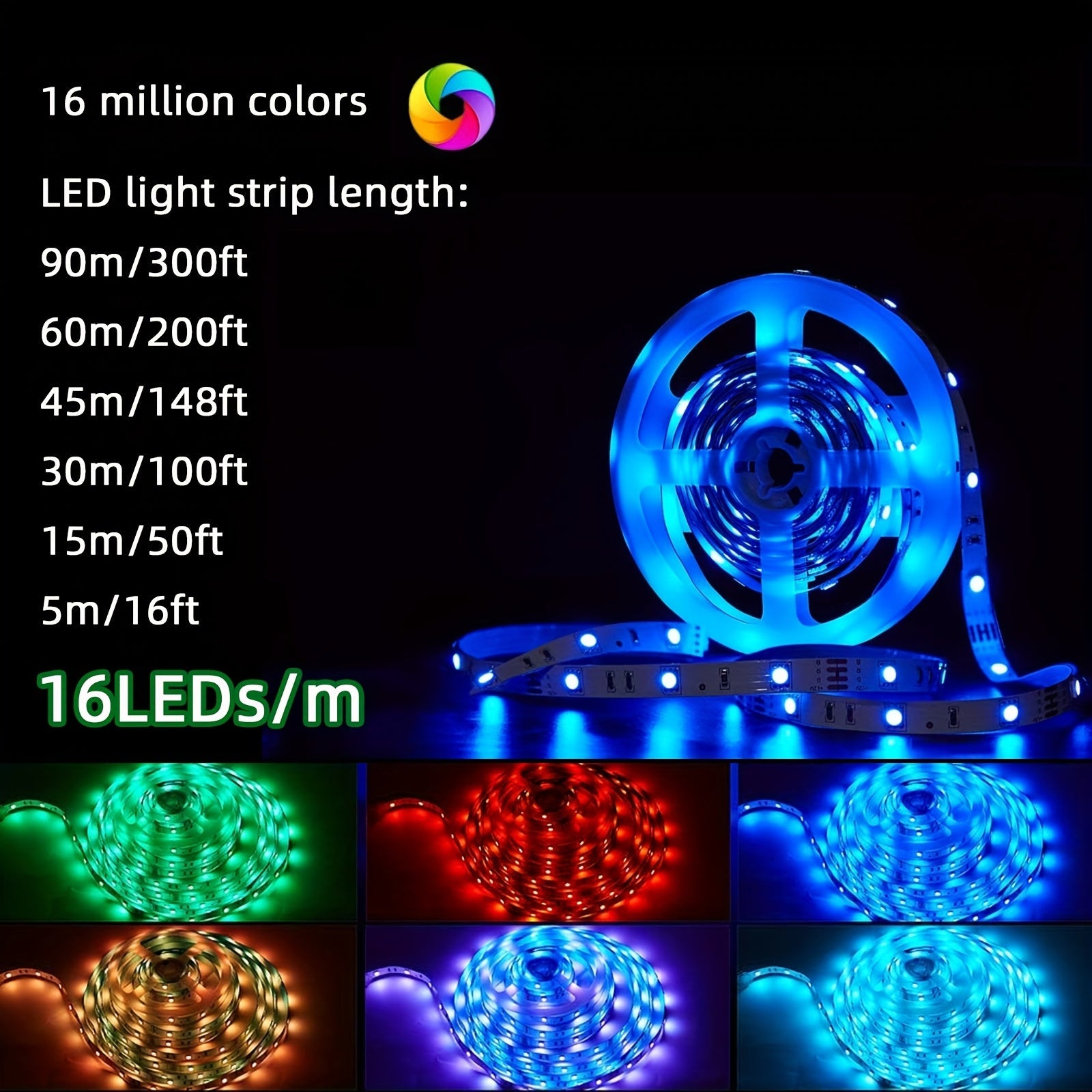 LED Strip Lights Colour Changing with Music Sync
