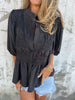 Silvia | Fold blouse with button closure