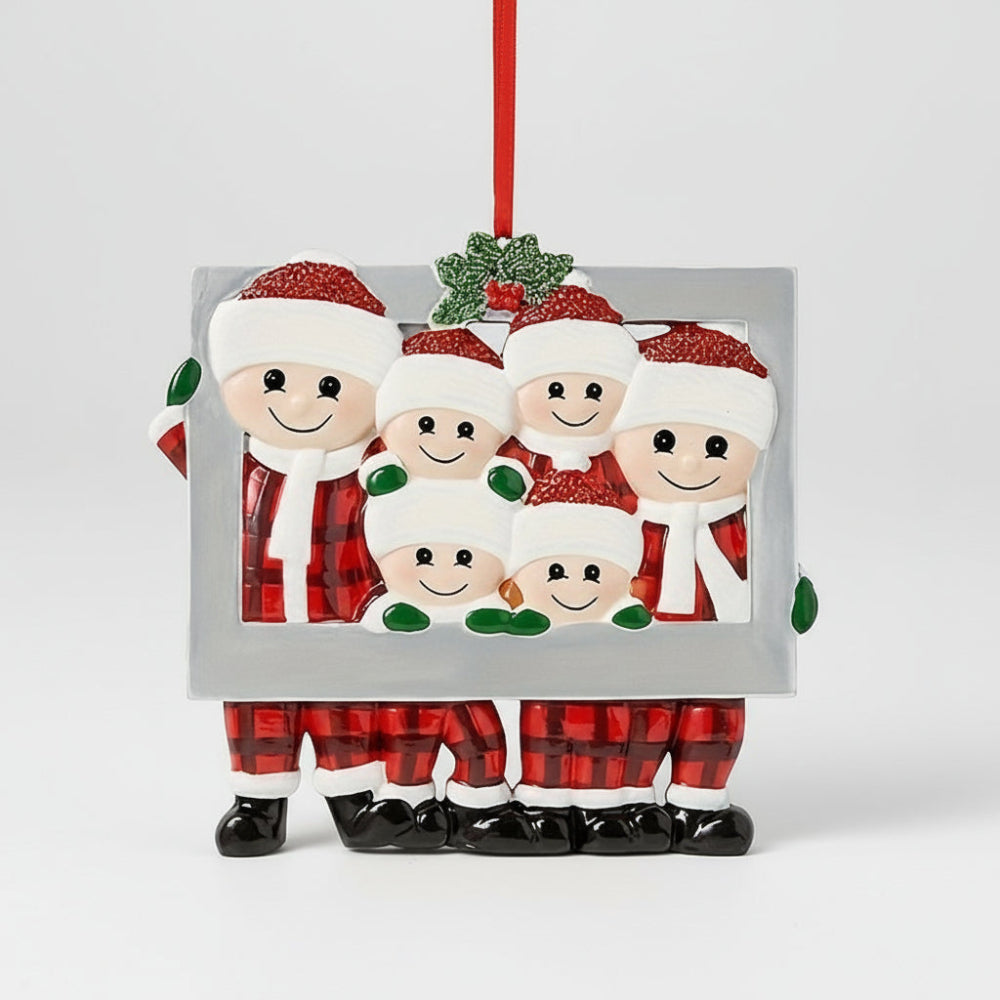 Christmas Ornaments Family Figurine Tree Hanging Decoration