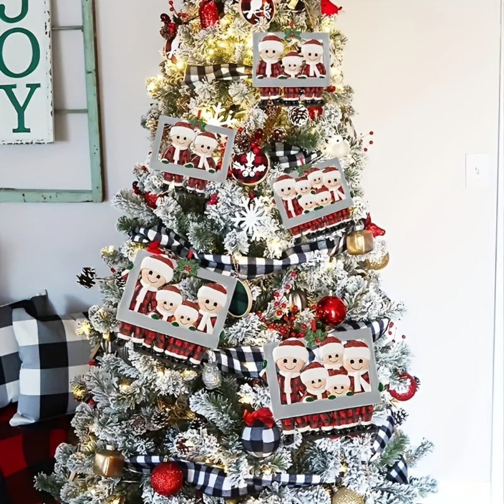 Christmas Ornaments Family Figurine Tree Hanging Decoration