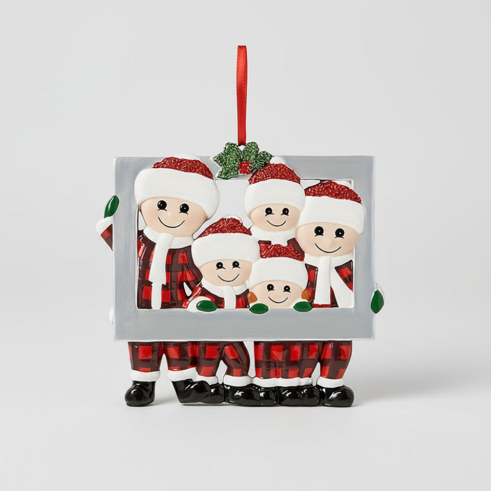 Christmas Ornaments Family Figurine Tree Hanging Decoration