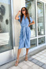 Flattering denim dress ladies