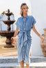 Flattering denim dress ladies