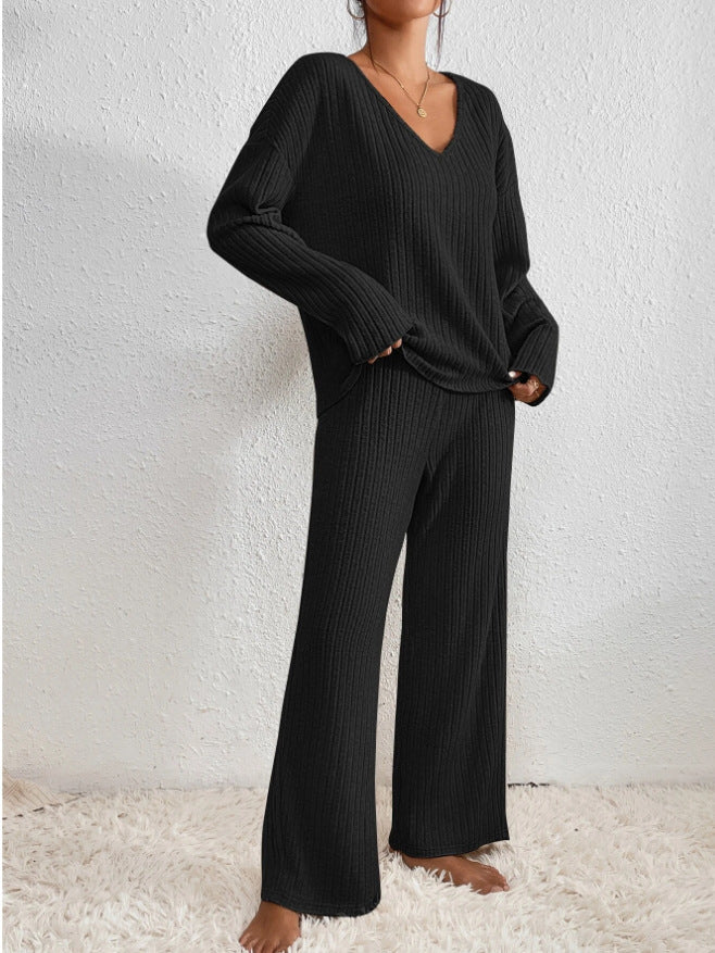 Ribbed 2-piece set-style and comfort in one