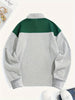 Men's Alaska Graphic Half Rits Sweater | Casual long sleeves pullover with collar