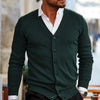 Men's Bordeaux Knitted Vest with buttons | Casual chic style