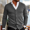 Men's Bordeaux Knitted Vest with buttons | Casual chic style