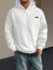 Men's Fleece Half Rits Hoodie | Warm casual pullover with hood