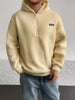 Men's Fleece Half Rits Hoodie | Warm casual pullover with hood